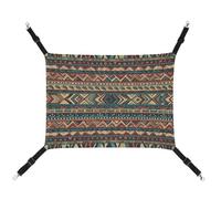 MNVTSKOP Native American Pet Hammock Breathable Cat Hanging Hammock with Adjustable Straps and Metal Hooks Plush Small Animal Soft Hideout Bed for Indoor and Outdoor