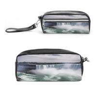 MNVTSKOP Niagara Falls Makeup Bag Small Cosmetic Travel Case Portable Stationery Organizer for Women Teacher