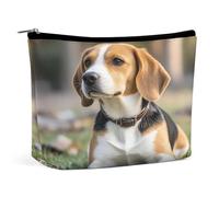 MNVTSKOP Ovely Pet Dog Beagle Cosmetic Bag Large Capacity Travel Makeup Bag Trendy Portable Toiletry Bag for Women