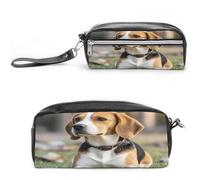 MNVTSKOP Ovely Pet Dog Beagle Makeup Bag Small Cosmetic Travel Case Portable Stationery Organizer for Women Teacher