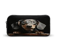 MNVTSKOP Pad Dachshund Pencil Case Large Capacity Pencil Pouch Office Pencil Bag for Men Women Desk Organizer