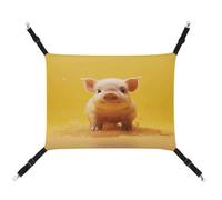 MNVTSKOP Piggy is Jumping Pet Hammock Breathable Cat Hanging Hammock with Adjustable Straps and Metal Hooks Plush Small Animal Soft Hideout Bed for Indoor and Outdoor