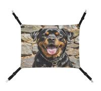 MNVTSKOP Rottweiler Dogs Tongue Head Pet Hammock Breathable Cat Hanging Hammock with Adjustable Straps and Metal Hooks Plush Small Animal Soft Hideout Bed for Indoor and Outdoor