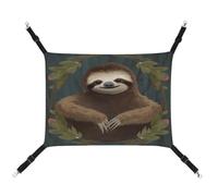 MNVTSKOP Sloth Pet Hammock Breathable Cat Hanging Hammock with Adjustable Straps and Metal Hooks Plush Small Animal Soft Hideout Bed for Indoor and Outdoor