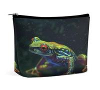 MNVTSKOP Tree Frog Cosmetic Bag Large Capacity Travel Makeup Bag Trendy Portable Toiletry Bag for Women