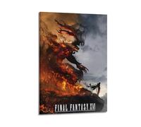 MNXBCL Final Fantasy 16 Game Poster 1 Poster Decorative Painting Canvas Wall Posters And Art Picture Print Modern Family Bedroom Decor Posters 08x12inch(20x30cm)