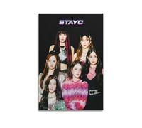 MNXBCL STAYC Poster Poster Decorative Painting Canvas Wall Posters And Art Picture Print Modern Family Bedroom Decor Posters 16x24inch(40x60cm)