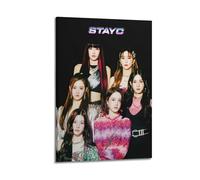 MNXBCL STAYC Poster Poster Decorative Painting Canvas Wall Posters And Art Picture Print Modern Family Bedroom Decor Posters 24x36inch(60x90cm)