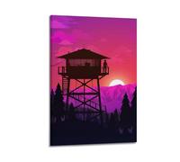 MNXBCL Video Game Watch Burning Man Poster Poster Decorative Painting Canvas Wall Posters And Art Picture Print Modern Family Bedroom Decor Posters 20x30inch(50x75cm)