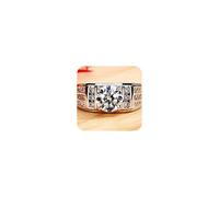 Mnyixsi Moissanite Wedding Ring for Men 925 Sterling Silver Moissanite Engagement Ring Anniversary Promise Ring Brilliant Promise Ring for Him, 7, Diamond