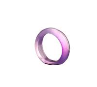 Mnyixsi Simple Agate Eternity Stackable Rings Natural Jade Couple Rings for Women Colorful Emerald Rings Birthstone Carnelian Healing Crystal Good Luck Statement Jewelry Theme Party