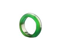 Mnyixsi Simple Agate Eternity Stackable Rings Natural Jade Couple Rings for Women Colorful Emerald Rings Birthstone Carnelian Healing Crystal Good Luck Statement Jewelry Theme Party