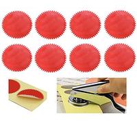 MNYR 50pcs RED Vintage Embosser Stamp Sealing Blank Certificate Self-Adhesive Seal Stickers