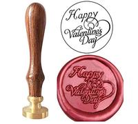 MNYR Happy Valentine's Day Signature Monogram Wax Seal Sealing Stamp Calligraphy Embellishment Invitation, Cards, Snail Mail, Gift Wrapping, Wine Package, Great Gift Idea Wedding Christmas Seal Stamp