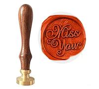 MNYR Miss You Signature Monogram Wax Seal Sealing Stamp Calligraphy Embellishment Invitation, Card, Snail Mails, Gift Wrapping, Wine Packages, Great Gift Idea Wedding Invitations Christmas Seal Stamp