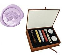 MNYR Wolf Direwolf Wax Seal Stamp Sealing Wax Sticks Melting Spoon Book Box Set Decorative Invitations Package Envelope Sealing Nature Wax Seal Stamp Set