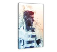 Mnyuein Christian Pulisic Poster Football Art Canvas Poster Wall Art Decor Print Picture Paintings for Living Room Bedroom Decoration Frame:12x18inch(30x45cm)