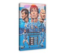 Mnyuein David Silva Football Player Poster 0 Canvas Poster Wall Art Decor Print Picture Paintings for Living Room Bedroom Decoration Frame:24x36inch(60x90cm)