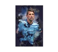 Mnyuein David Villa Football Player Poster 5 Canvas Poster Wall Art Decor Print Picture Paintings for Living Room Bedroom Decoration Unframe:20x30inch(50x75cm)