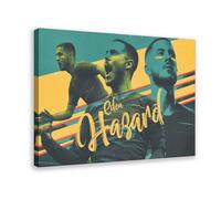 Mnyuein Eden Hazard Football Player Poster 4 Canvas Poster Bedroom Decor Landscape Office Room Decor Gift Frame:24x36inch(60x90cm)