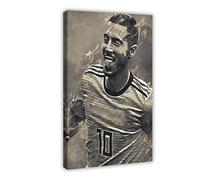 Mnyuein Eden Hazard Poster Football Art Canvas Poster Bedroom Decor Landscape Office Room Decor Gift Frame:16x24inch(40x60cm)