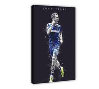 Mnyuein John Terry Football Player Poster Canvas Poster Wall Art Decor Print Picture Paintings for Living Room Bedroom Decoration Frame:12x18inch(30x45cm)