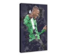 Mnyuein Marcus Thuram 1 Poster Football Canvas Poster Wall Art Decor Print Picture Paintings for Living Room Bedroom Decoration Frame:24x36inch(60x90cm)