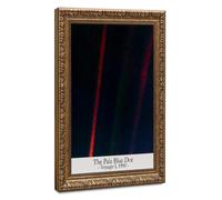 Mnyuein Pale Blue Dot Poster Voyager 1 Space NASA Canvas Poster | 12"L x 18"W, Retro Gold Frame, Multiple sizes, Multiple frame styles, Wall Art Print, for Office Decor