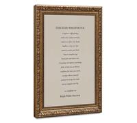 Mnyuein This Is My Wish For You, Ralph Waldo Emerson Quote Canvas Poster | 20"L x 30"W, Retro Gold Frame-style, Multiple sizes, Multiple frame styles, Wall Art Print, for Living Room Decor