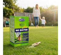 Mo Bacter Organic Lawn Fertiliser 4Kg Covers 40M2 Endorsed By Rhs Improves Soil Reduces Moss 12 Week Nutrient Release