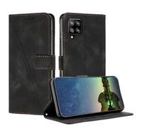 Mo-Beauty Case for Samsung Galaxy A42 5G / M42 5G, PU Leather Book Folio Flip Cover with Magnetic Card Slot Function Dream Triangle Phone Case Cover Compatible with Samsung A42 5G/M42 5G (Black)