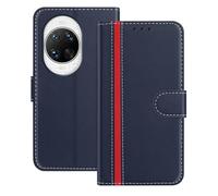 Mo-Beauty Compatible with Huawei Nova 14 Ultra Case, Leather Flip Wallet Cover with Magnetic Closure [Kickstand] [Magnetic] [Card Slots] Case for Huawei Nova 14 Ultra (Blue)