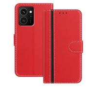 Mo-Beauty Compatible with Nokia HMD Skyline 5G Case, Leather Flip Wallet Cover with Magnetic Closure [Kickstand] [Magnetic] [Card Slots] Case for Nokia HMD Skyline 5G (Red)