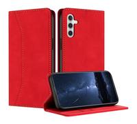 Mo-Beauty Compatible with Samsung Galaxy A14 4G / 5G Case, PU Leather Flip Wallet Phone Stand Case Cover with 2 Slot Card Holder and Magnetic Closure for Samsung Galaxy A14 4G / 5G Phone Case (Red)