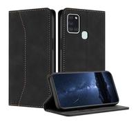 Mo-Beauty Compatible with Samsung Galaxy A21S Case, PU Leather Flip Wallet Phone Stand Case Cover with 2 Slot Card Holder and Magnetic Closure for Samsung Galaxy A21S Shockproof Phone Case (Black)