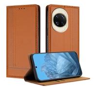 Mo-Beauty for Huawei Nova 14 Case, Leather Flip Wallet Cover Compatible with Huawei Nova 14 with [Card Slots] [Kickstand] [Magnetic] (Brown)
