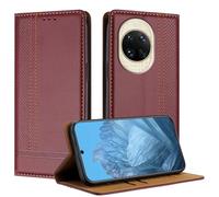 Mo-Beauty for Huawei Nova 14 Case, Leather Flip Wallet Cover Compatible with Huawei Nova 14 with [Card Slots] [Kickstand] [Magnetic] (Burgundy)