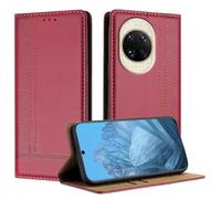 Mo-Beauty for Huawei Nova 14 Case, Leather Flip Wallet Cover Compatible with Huawei Nova 14 with [Card Slots] [Kickstand] [Magnetic] (Red)