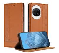 Mo-Beauty for Huawei Nova 14 Pro Case, Leather Flip Wallet Cover Compatible with Huawei Nova 14 Pro with [Card Slots] [Kickstand] [Magnetic] (Brown)