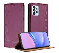 Mo-Beauty for Samsung Galaxy A23 / M13 4G / M23 / F23 5G Case, Leather Flip Wallet Cover Compatible with Samsung M13 4G with [Card Slots] [Kickstand] [Magnetic] (Purple)
