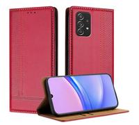 Mo-Beauty for Samsung Galaxy A52 / A52S 5G Case, Leather Flip Wallet Cover Compatible with Samsung A52S 5G with [Card Slots] [Kickstand] [Magnetic] (Red)