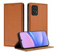 Mo-Beauty for Samsung Galaxy A53 5G Case, Leather Flip Wallet Cover Compatible with Samsung A53 5G with [Card Slots] [Kickstand] [Magnetic] (Brown)