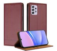 Mo-Beauty for Samsung Galaxy A72 5G Case, Leather Flip Wallet Cover Compatible with Samsung A72 5G with [Card Slots] [Kickstand] [Magnetic] (Burgundy)