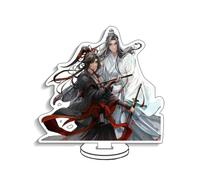 Mo Dao Zu Shi Stand Lan Wangji & Wei Wuxian Figure Poster Stand Demonic Cultivation Desktop Decoration Anime Fans Collections (A)