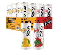 Mo-Ja Pure - 100% Pure Mango & Watermelon Juice No Added Sugar, No Preservatives, Never from Concentrate |12 Cans (6x Mango, 6x Watermelon) - 320ml Each Beverage Natural Fruit