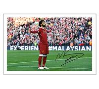 Mo Salah Signed 6X4 Inch Photo Print Pre Printed Signature Liverpool Football Autograph Gift