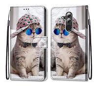 Mo-Somnus Compatible with Huawei Mate 20 Lite Case, PU Leather Flip Wallet Phone Cases Cover with Viewing Stand & 3 Card Holder, TPU Shockproof Magnetic Protective Folio Cover (Cat 4)