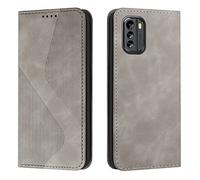 Mo-Somnus Compatible with Nokia G60 5G, Shockproof Wallet Case PU Leather with Card Holder Folding Stand Magnetic Protect Flip Cover Nokia G60 5G Phone Cases (Gray)