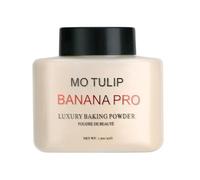 MO TULIP Banana Pro Loose Baking Powder - Setting Powder Designed for Medium to Tan Skin, Formulated to Blur Pores and Keep Makeup Matte and Shine-Free, 42g (1.5 oz)