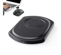 mo-use Mover - Ultra Thin, Portable mo-use Jiggler,Random Move Mechanical Turntable Pad, Noiseless Mousse Vibrating Pad | Driver-Free Shaker To Keep PC Active And Secure For Workstation, Offices